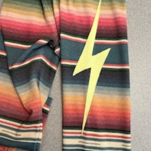 Aviator Nation Serape Bolt Stitch Sweatpants Size Large - Picture 7 of 10